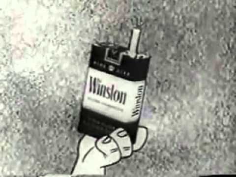 Vintage smoking ad with the Flintstones