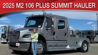 A preview image of the linked video showcasing 2025 Freightliner M2 106 Plus Summit Hauler