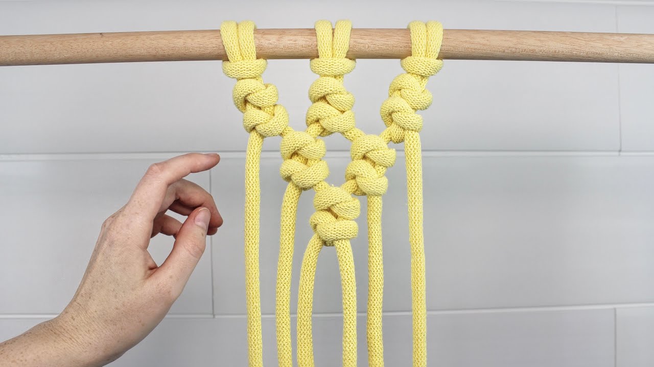 Alternating Snake Knot | UNIQUE Macrame Pattern