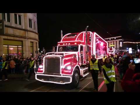 Coca-Cola Trucks in Leipzig 10.12.2016 mit Lena Meyer-Landrut, Coca-Cola Truck Tour 2016