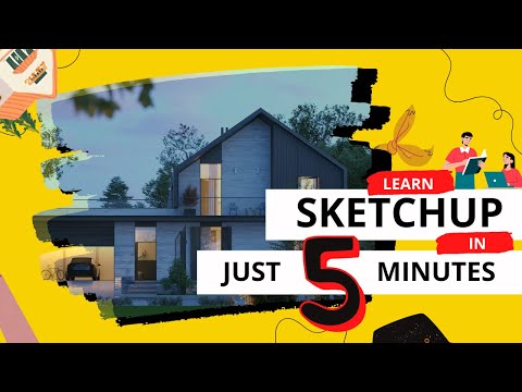 Learn SketchUp in 5 MINUTES! | Tutorial for Beginners | Complete