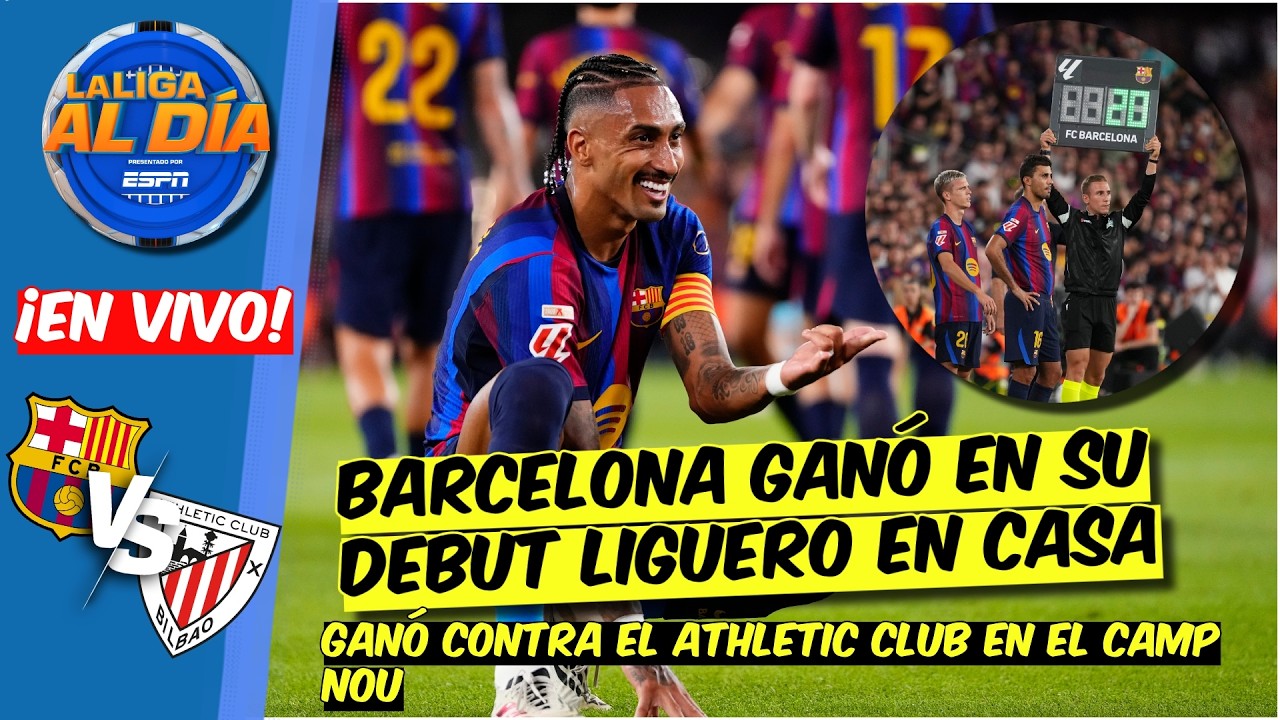 RODRI DEBUTÓ con BARCELONA en TRIUNFO vs ATHLETIC CLUB. GOLES de Raphinha y Fermin | La Liga Al Día
