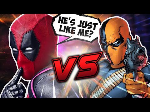 Deadpool VS Deathstroke ANIMATED FIGHT! Marvel and DC Comics battle