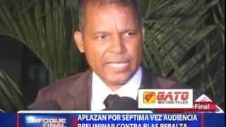 Aplazan por séptima vez audiencia preliminar contra Blas Peralta