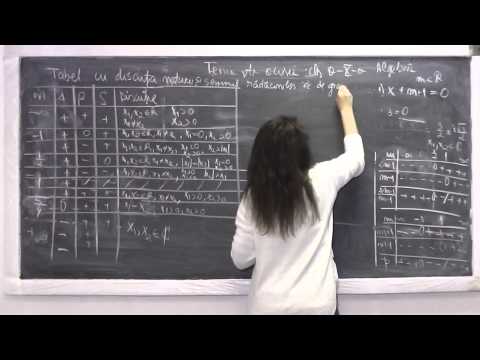 2/2 Lectia 454 - Natura si semnul radacinilor ecuatiei de gradul 2 - Tema la matematica - Clasa 10
