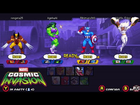 Marvel Cosmic Invasion (4 Players) Co-Op Gameplay Walkthrough - Demo [4K 60FPS]