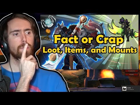 Asmongold Reacts To "Fact or Crap Warcraft Loot, Items, and Mounts WoW Quiz" By hirumaredx