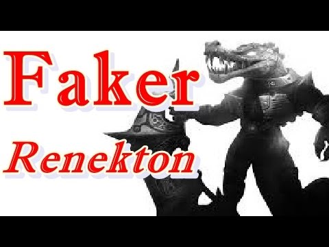 LOL Pro - Faker Renekton (Top) vs Maokai - Korea SoloQ (Highlights)