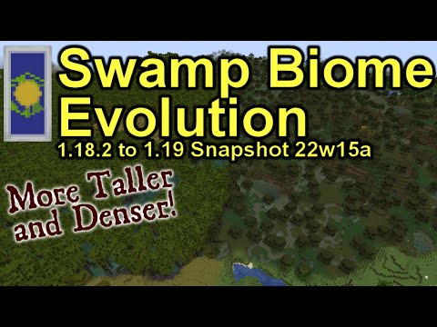 Minecraft 1.19 22w15a Mangrove Swamps Displacing Some Swamp Biomes | Comparison/Evolution