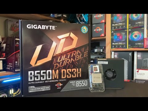 Pagrindinė plokštė Gigabyte Gigabaitas | B550M DS3H 1.0 | Procesorių šeima AMD | Procesoriaus lizdas AM4 | DDR4 DIMM | Atminties lizdai 4 | SATA jungčių skaičius 4 x SATA 6Gb/s jungtys | Lustų rinkinys AMD B | Mikro ATX video