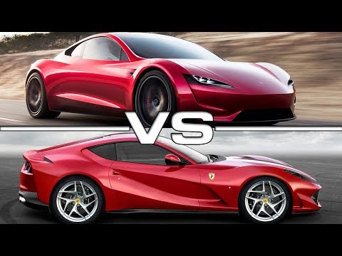 2020 Tesla Roadster vs 2018 Ferrari 812 Superfast