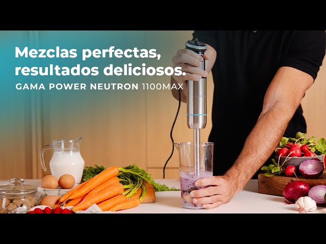 Batidora Cecotec Power Neutron 1100MAX Cream&Crush 1100 W Titanio XL video