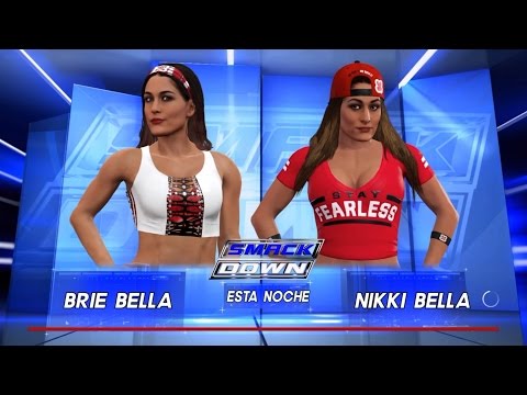 WWE 2K17: NIKKI BELLA VS BRIE BELLA #SMACKDOWN
