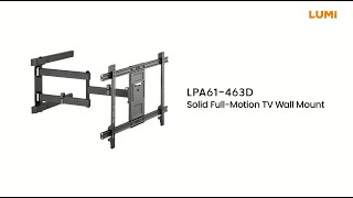 Solid Full-Motion TV Wall Mount | LPA61-463D | LUMI