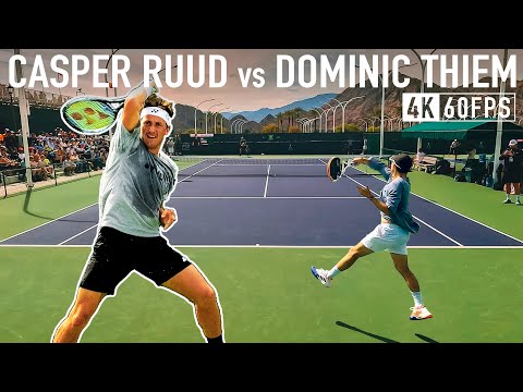 Casper Ruud vs Dominic Thiem | Intence practice [Part 2]