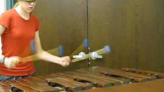 Blindfolded Marimba Playing