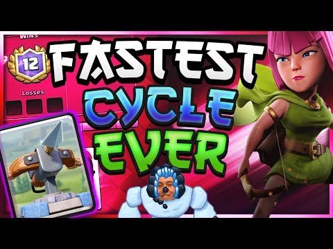 FASTEST XBOW CYCLE DECK!! Live 12 Win Gameplay | Xbow Control Deck — Clash Royale
