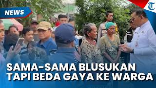 Gaya Berbeda Wali Kota Jakpus dan Presiden Prabowo saat Blusukan ke Permukiman Pinggir Rel Senen
