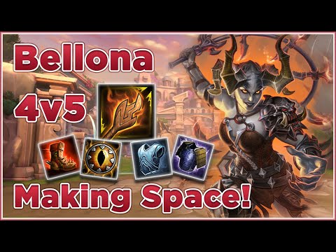 4v5?! Making space & smashing face with Bellona - SMITE Season 8