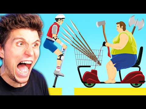 Der KAMPF gegen GLPS MUTTER | Happy Wheels