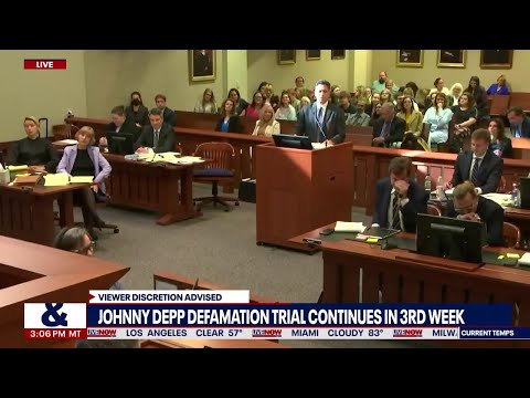 Johnny Depp laughs: Amber Heard's lawyer objects to his own question | LiveNOW from FOX