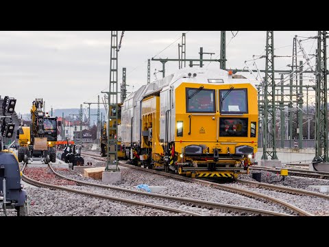 Stuttgart 21: How the tamping machine puts the track in the correct position