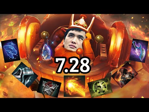 EG offlaner experimenting with 7.28 new tech and changes