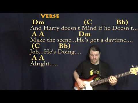 Sultans of Swing (Dire Straits) Bass Guitar Cover Lesson in Dm with Chords/Lyrics