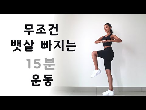 뱃살빼기! 효과보장!! 15MIN STANDING ABS WORKOUT - No Talking , No Equipment