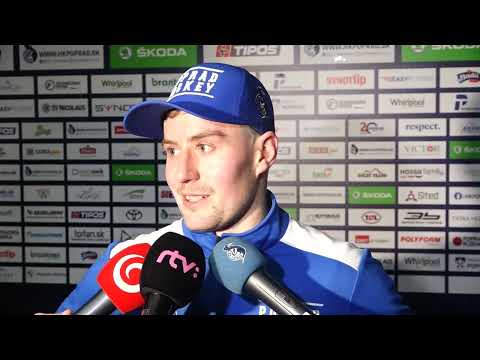 Samuel Mlynarovič po zápase so Zvolenom (41. kolo Tipos Extraliga)