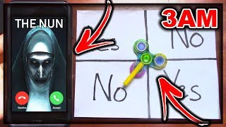 DO NOT PLAY CHARLIE CHARLIE FIDGET SPINNER WHEN CALLING VALAK (FROM THE NUN) AT 3AM!! *THIS IS WHY*