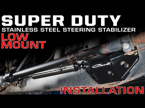 Carli Suspension Ford Super Duty Stainless - Low Mount - Steering Stabilizer, Installation Video