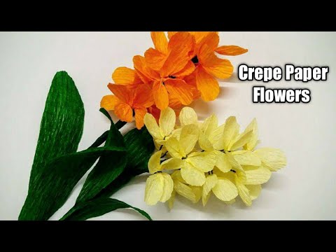 Rupali craft | tutorial lilac flowers by crepe paper ||Syringa crepe paper flowers