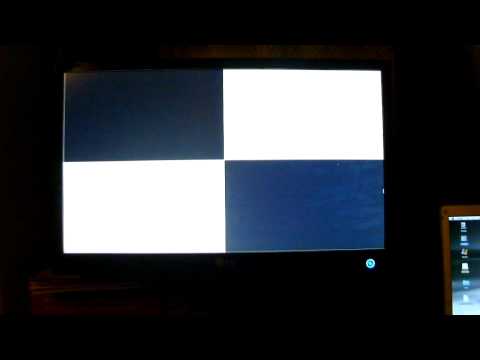 LG D2342 3D monitor viewing angle demonstration.