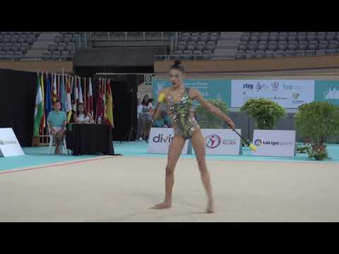 Salma Solaun (Beti Ritmica) mazas junior honor Cto España individual GR Mallorca 2019