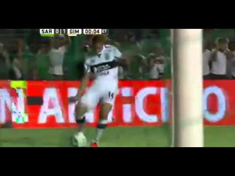 Gol de Walter Bou - Sarmiento (J) 0 Vs 1 Gimnasia (LP)- Fecha 3 - Liga Argentina