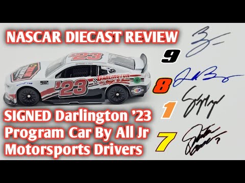 NASCAR Diecast Review ep.625| SIGNED Darlington '23 Program Car By All Jr Motorsports Drivers
