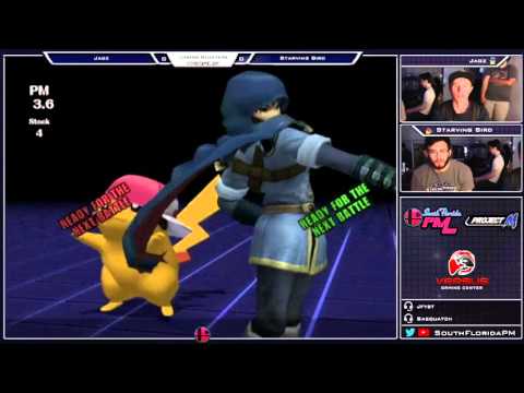 VS PM Weekly 4/24/16 - Losers Semis - Jagz (Marth) vs Hungry Pigeon (Pikachu/Sheik)