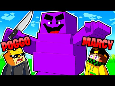 SFIDO MARCY A COSTRUIRE IL GRIMACE SHAKE MALEDETTO GIGANTE NELLE BUILD BATTLE DI MINECRAFT! *EPICO*