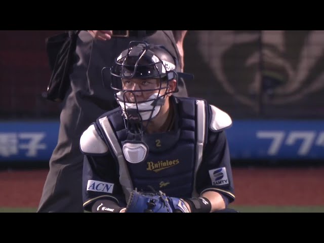 【6回裏】ドンピシャ送球!! バファローズ・若月健矢 投手を助ける盗塁阻止で強肩を見せつける!! 2025年8月7日 東北楽天ゴールデンイーグルス 対 オリックス・バファローズ