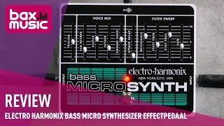 Video thumbnail for Electro Harmonix Bass Micro Synthesizer Effectpedaal Review | Bax Music by Bax-shop | Bax Music Goes