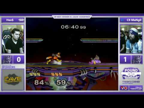 Pound 2016 Top 8 en Español - Hax$ (Fox) Vs. C9 | MaNg0 (Fox) - Losers Finals
