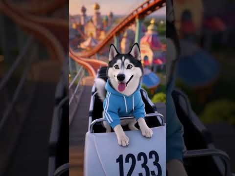 The Little Yellow Chicken and the Husky's Magical Adventure #funny #dog#shorts #animals