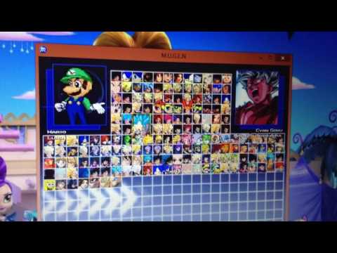Mugen Fight's. Episode 31. Mario And Luigi Vs SSGSS Goku And SSGSS Vegeta