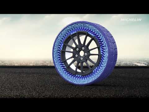 Michelin offers closer look at airless tire its developing with General Motors Video