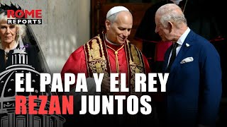 This is the moment when the Pope and King Charles III prayed together in the Sistine Chapel - VIDEO