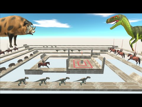 Spiral Path Challenge For Animals - Animal Revolt Battle Simulator