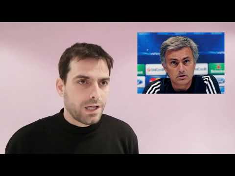 Imitación de José Mourinho en su paso por España