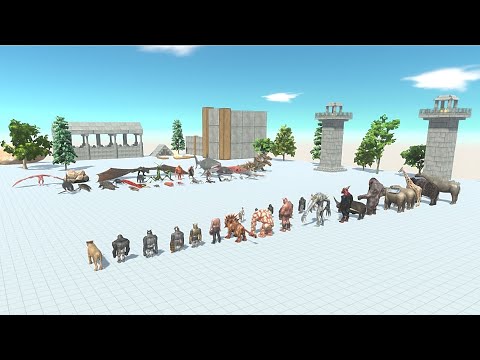 Fantasy with Aquatic & Giant Invertebrates + Reptiles vs Infernal with Mutant Primates & All Mammals