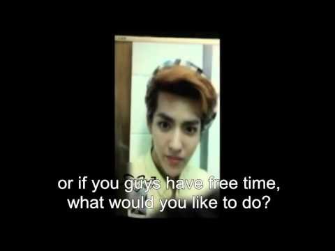 [ENG SUB] 120813 SM ART Exhibition Facetime with Kris